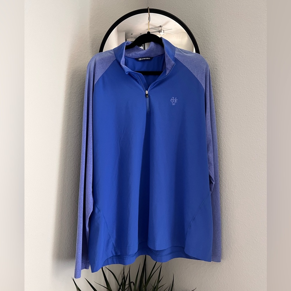 Cutter & Buck Response Lightweight Hybrid Quarter Zip Mens Pullover Windbreaker